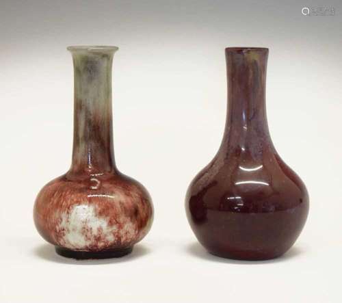 Bernard Moore – high-fired copper glaze vase, etc.