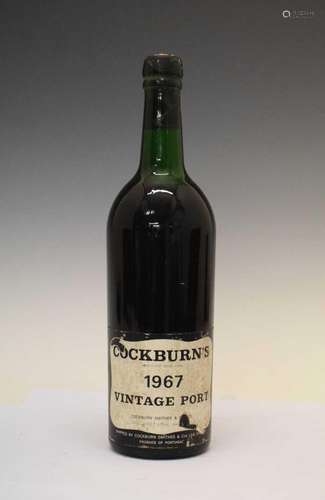 Bottle of Cockburns Vintage Port, 1967