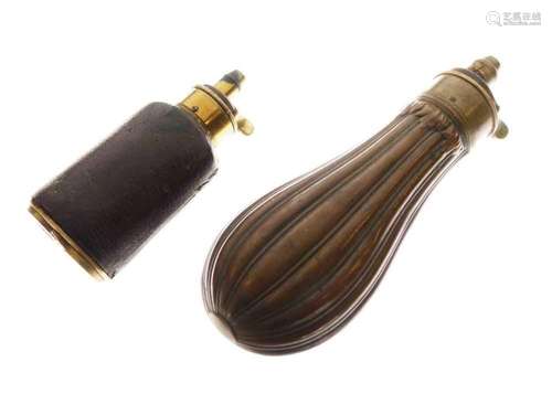 Dixon & Sons powder flask and copper fluted example