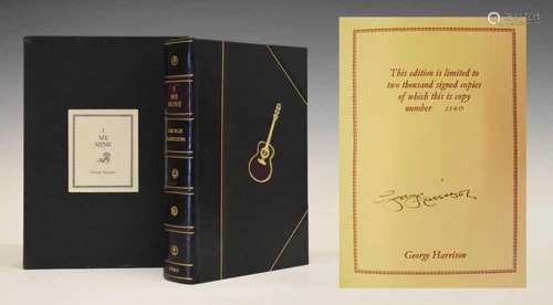 George Harrison I, Me, Mine Genesis Publications, 1980 - sig...