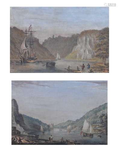 Nicholas Pocock (1740-1821) - Two aquatints of Bristol