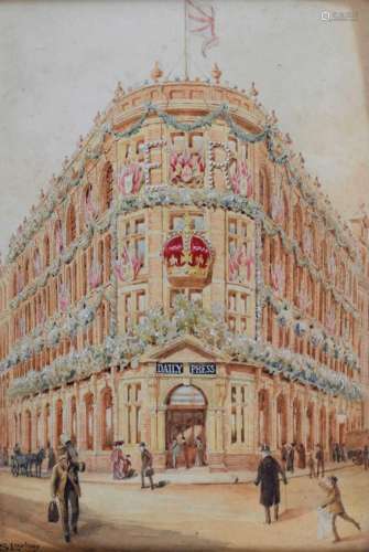 Samuel Loxton (Bristol, 1857-1922) - Watercolour - View of W...
