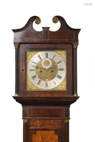 Early 18th Century 8-day brass dial longcase clock movement,...