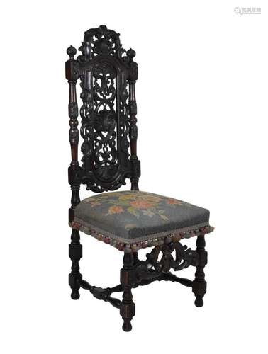 19th Century high-back chair