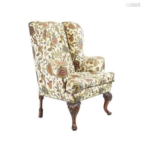 George III style wing armchair