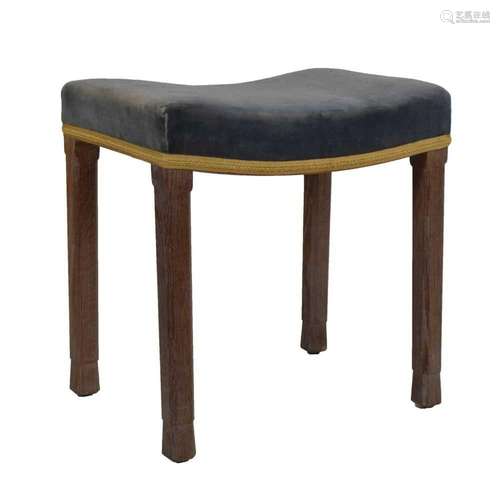 Elizabeth II 1953 limed oak Coronation stool