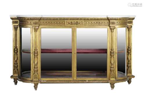 Late 19th Century giltwood credenza