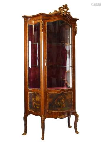 Vernis Martin-style glazed cabinet