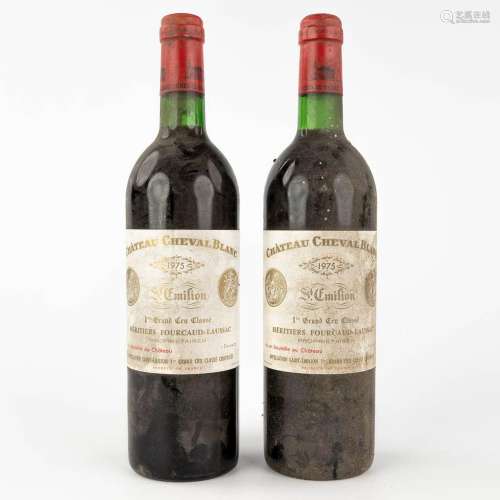 Chateau Cheval Blanc 1975, 2 bottles. 