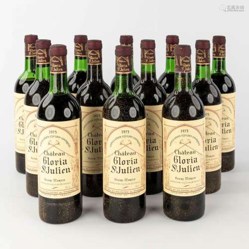 Château Gloria Saint Julien 1975, 12 bottles