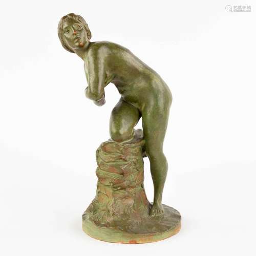 Dominique VAN DEN BOSSCHE (1854-1906) 'Figurine of a lady' p...