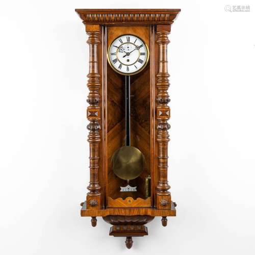 A Vienna regulator clock. Circa 1900. (L: 19 x W: 43 x H: 10...