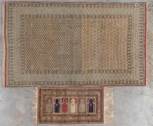 A collection of 2 Oriental hand-made carpets. Persia. (L: 22...