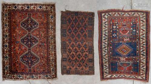 A collection of 3 Oriental hand-made carpets, probably Cauca...