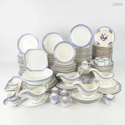 Tournai ceramics, a very large collection of faience plates,...