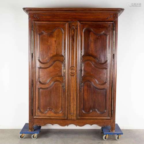 A two-door cabinet, oak, France, 19th C. (L: 60 x W: 160 x H...