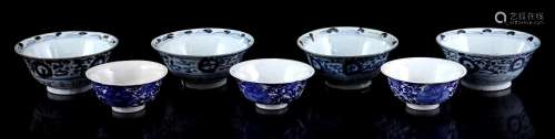 7 various Asian bowls