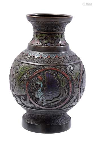 Cloisonné vase