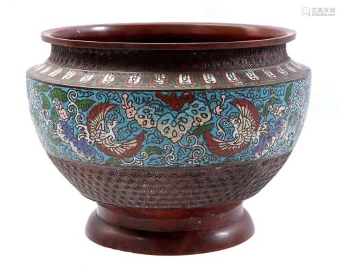 Cloisonné cachepot