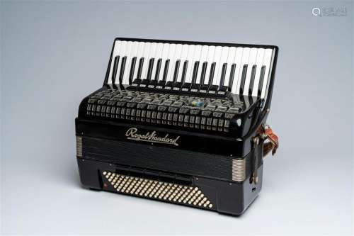 A German 'Royal Standard' chromatic accordion with piano key...