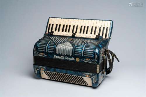 An Italian 'Fratelli Crosio' chromatic accordion with piano ...