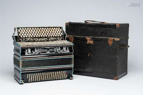 An Belgian 'Camille Parys' chromatic accordion with button k...