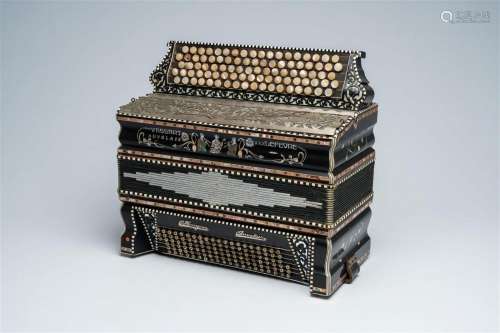 An Belgian 'Vassart-Lefevre' chromatic accordion with button...