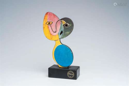 Pablo Picasso (1881-1973, after): 'Self-portrait', ceramic s...