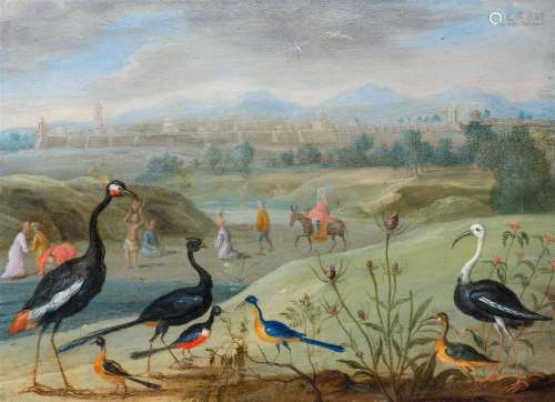 Jan van Kessel (1626-1679): Exotic birds in an oriental land...