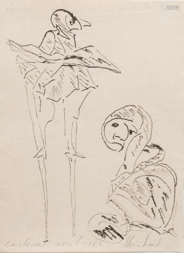 Reinhoud D'Haese (1928-2007): Untitled, ink (?) on paper, da...