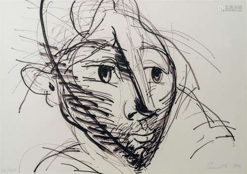 Roger Somville (1923-2014): A head, lithograph, ed. XIII/XXV...