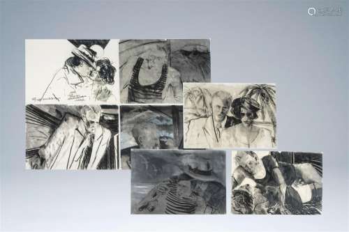 Dees De Bruyne (1940-1988): 'Love your son', seven lithograp...