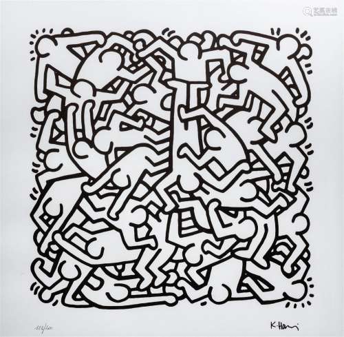 Keith Haring (1958-1990, after): 'Party of life invitation',...