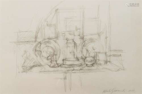 Alberto Giacometti (1901-1966, after): Still life with table...