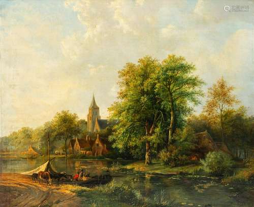 Barend Cornelis Koekkoek (1803-1862, in the manner of): Anim...