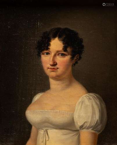 Henri Nicolas Van Gorp (1756-1819): Portrait of a lady, oil ...