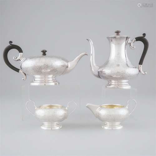 English Silver Tea and Coffee Service, Charles S. Green &...