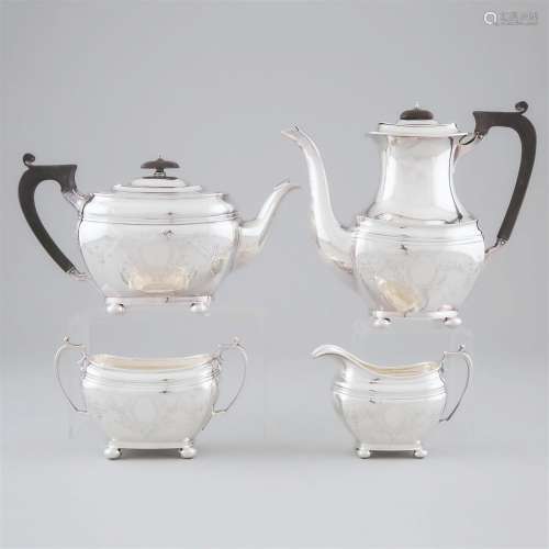 English Silver Tea and Coffee Service, Harrison Bros. & ...