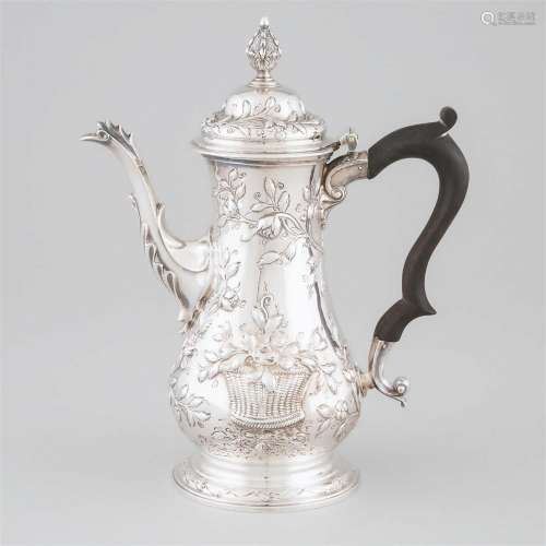 George III Silver Baluster Coffee Pot, Samuel Woods, London