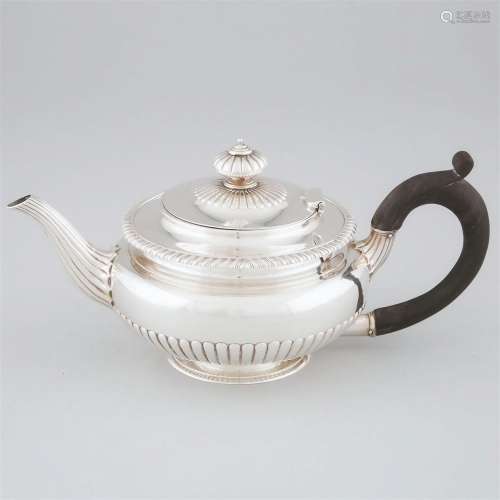 George IV Silver Teapot, Paul Storr, London, 1821, height 5