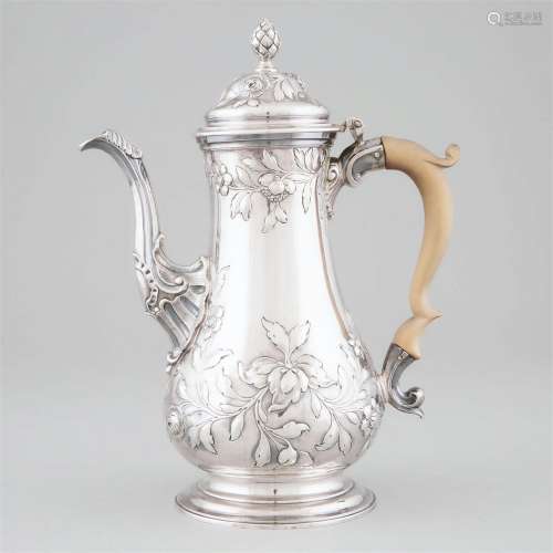 George III Silver Baluster Coffee Pot, Thomas Whipham & ...