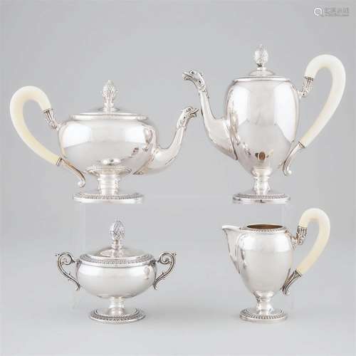 Italian Silver Tea and Coffee Service, Ricci & C., Aless...