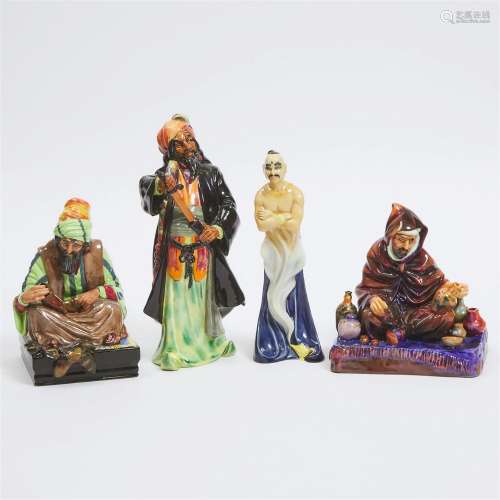 Four Royal Doulton Figures, 20th century, largest height 11