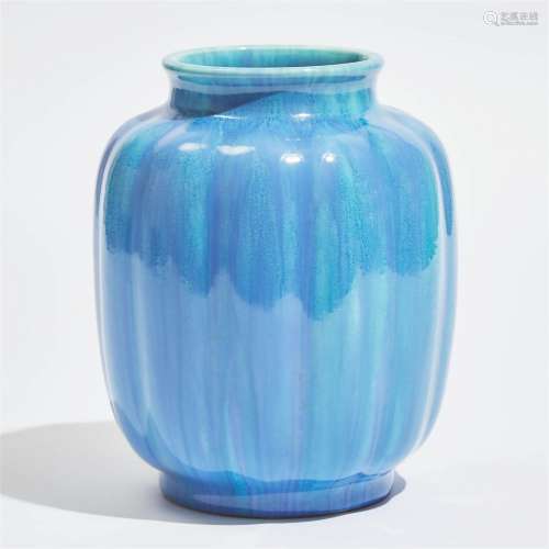 Pilkington's Royal Lancastrian Blue Glazed Vase, c.1924-29,