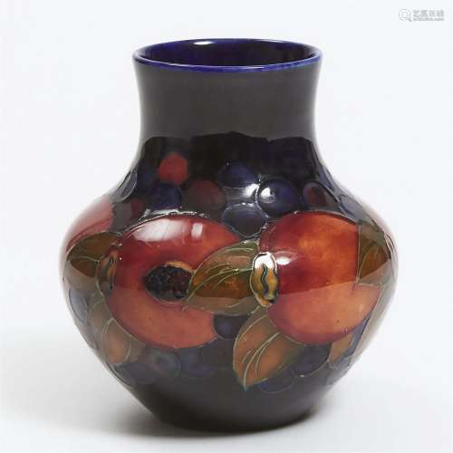 Moorcroft Pomegranate Vase, c.1925, height 4.7 in — 12 cm