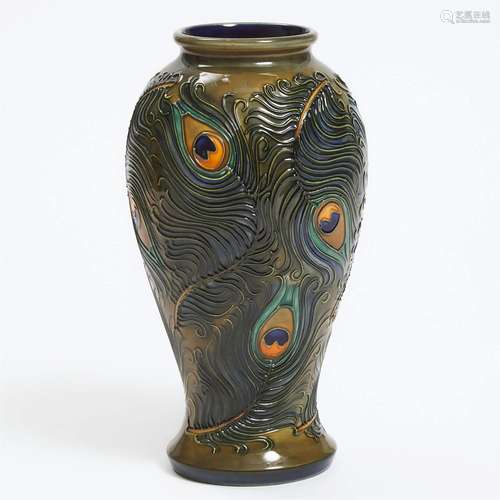 Moorcroft Phoenix Vase, 1999, height 10 in — 25.5 cm