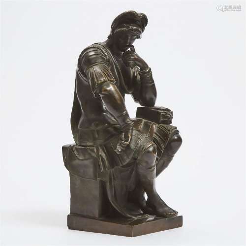 French Patinated Bronze Figure of Lorenzo di Medici, after