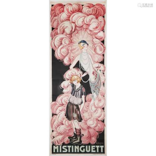 Charles Gesmar (French 1900-1928), MISTINGUETT 'RAGS TO RI