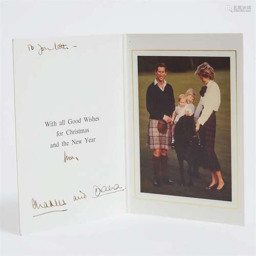 Charles and Diana Christmas Card, 1985, 7.25 x 5.25 in — 18