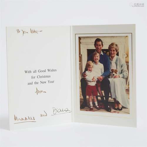 Charles and Diana Christmas Card, 1986, 7.25 x 5.25 in — 18